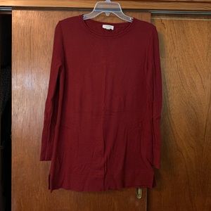 Burgundy Tunic w/ contrasting patterns